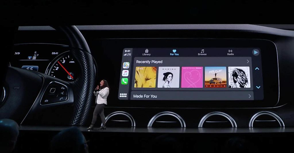 Apple CarPlay iOS13 trên ô tô được nâng cấp mạnh như iPad 5a