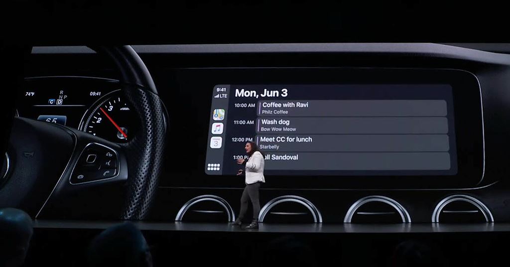 Apple CarPlay iOS13 trên ô tô được nâng cấp mạnh như iPad 4a