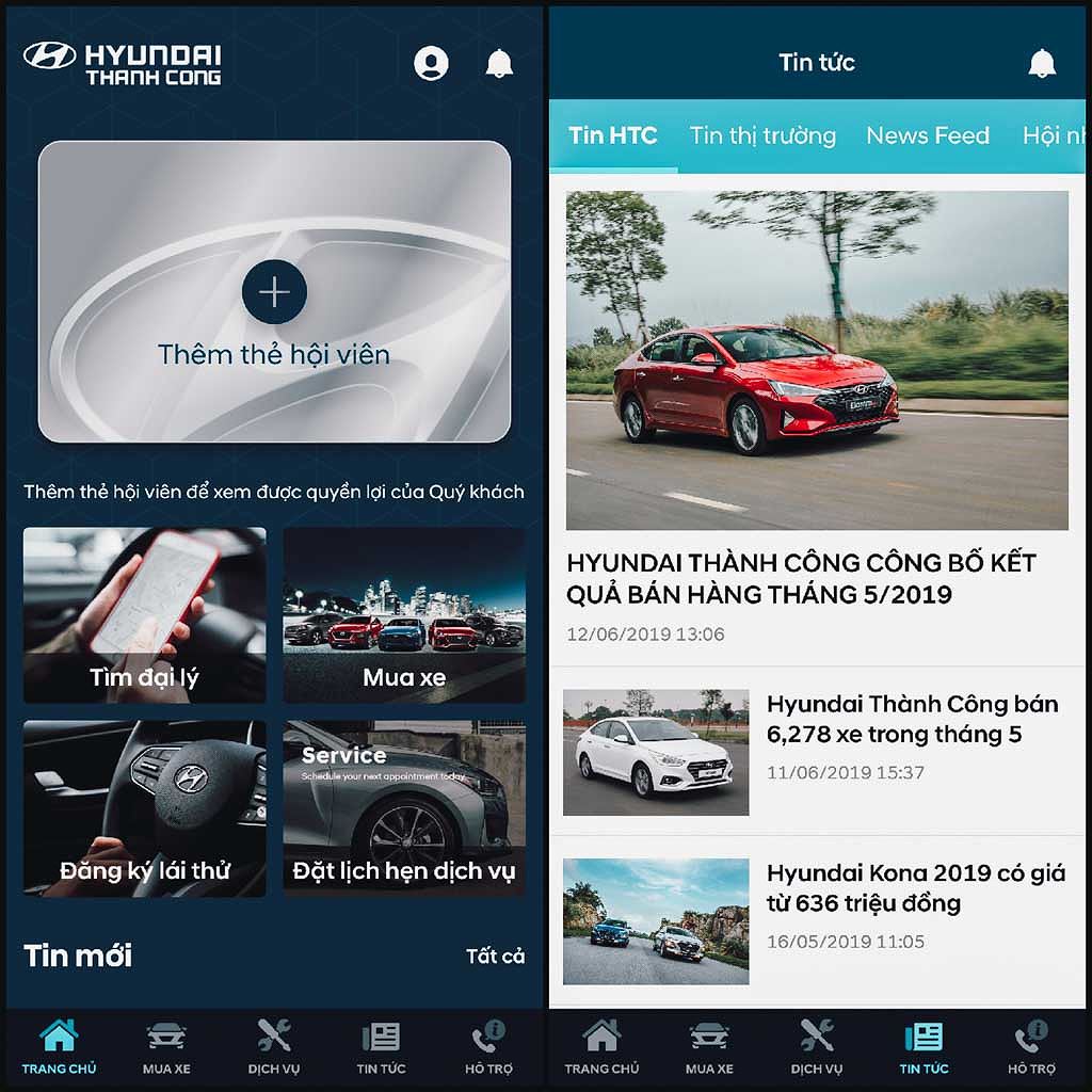 Hyundai Thành Công ra mắt ứng dụng điện thoại phục vụ khách hàng 1a